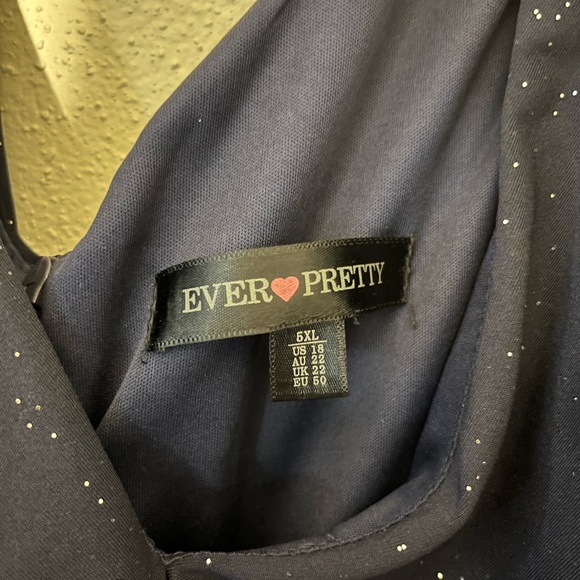 Ever Pretty Blue Embellished Maxi Gown for Prom - Picture 4 of 4